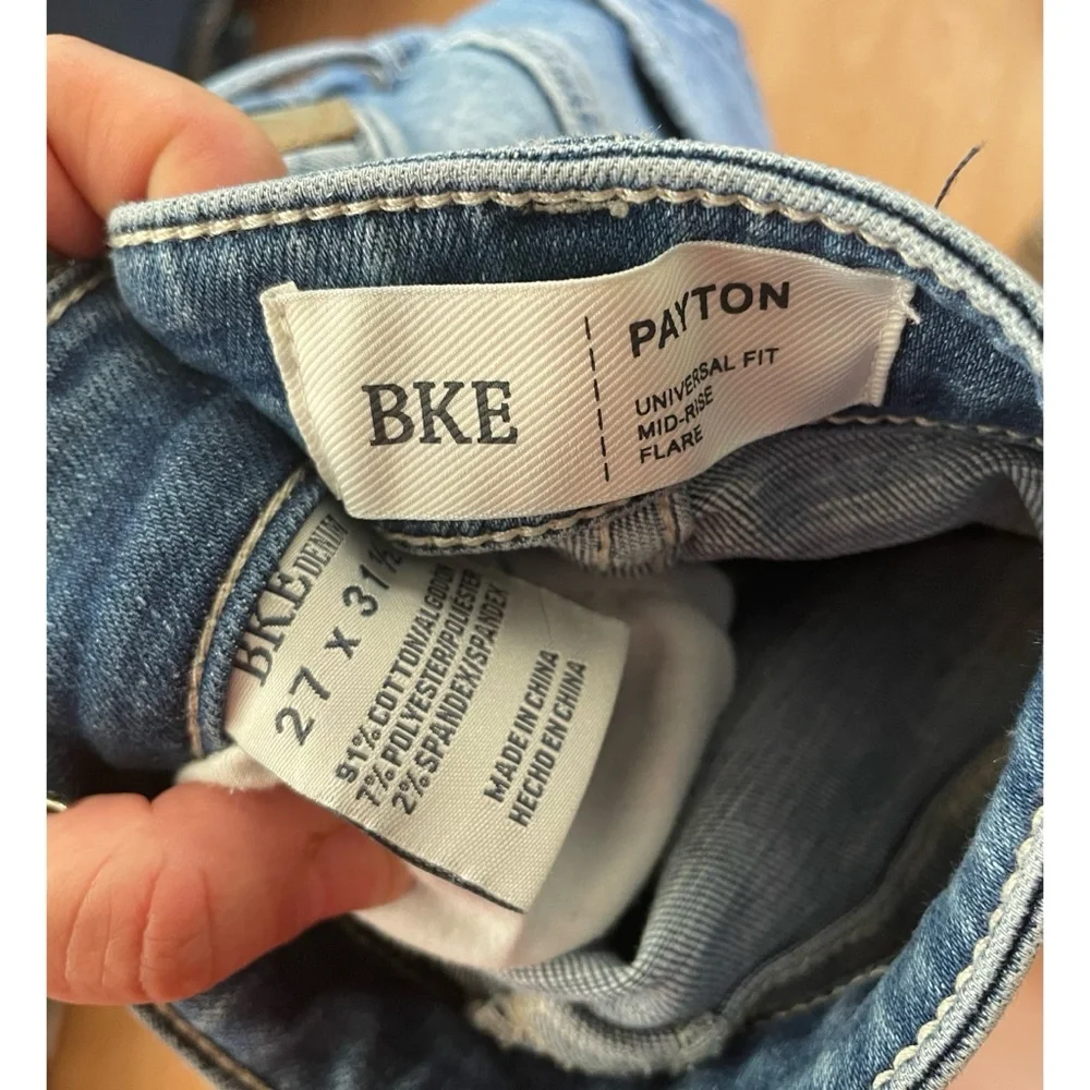 BKE Blue Flare Wide Leg Jeans - Picture 6 of 6